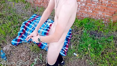 Dick Mats And Hard Chmor Of An Imaginary Fag In An Abandoned