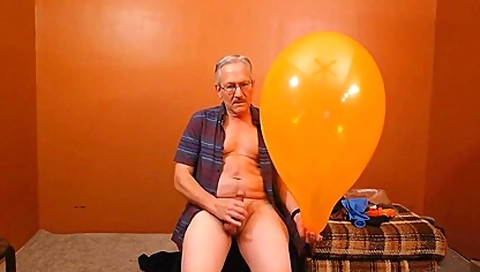 74) Balloon Inflate Jerk Cum Pop! - Balloonbanger