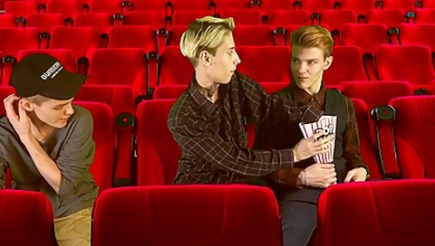 Sinema Hall. 3some. 2 Tops 1 Bottom