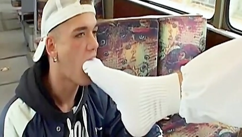 Sneaker Fetish In A Tram