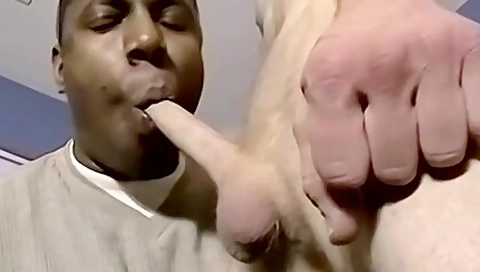 Interracial Blowjob With Hung Amateur