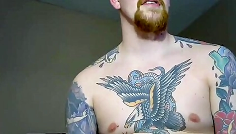 Tattooed Straight teen 18+ Takes A Sex-dildo