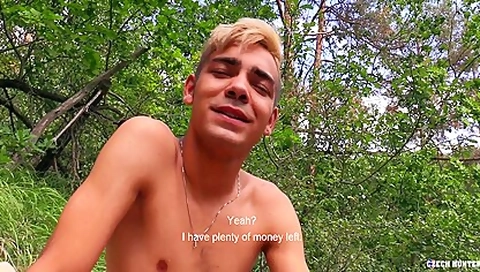 Taut Chap With Dyed Hair Acquires Fucked Outside